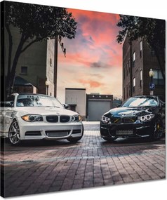 Vászonkép 40x40 Fekete-fehér Nővérek 2