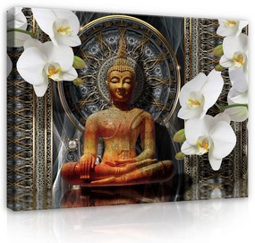 Vászonkép, Buddha, 100x75 cm méretben