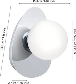 Eglo 902095 - LED fürdőszobai fali lámpatest CASTROVIDO 1xG9/4,2W/230V IP44 króm