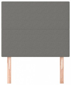 2 db sötétszürke szövet fejtámla 100x5x78/88 cm
