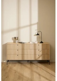 OLIVIA fiókos komód, tölgy