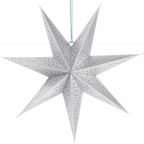 Karácsonyi Csillag dekoráció mennyezetre akasztható ablakdísz Ezüst 45 cm