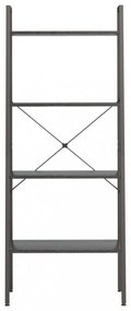 4 szintes fekete állópolc 56 x 35 x 140 cm