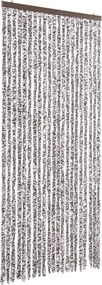vidaXL barna és bézs zsenília rovarfüggöny 90 x 200 cm