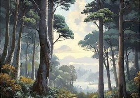 Fotótapéta Erdő 3D Fák Természet Tájkép Falra Hálószoba Nappali 150x105