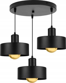 Függő Mennyezeti Lámpa Fekete Fehér Loft Csillár Hármas Konyha Nappali