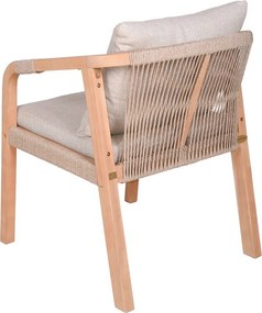 Natúr színű tömörfa kerti szék szett 2 db-os Bogota – Garden Pleasure