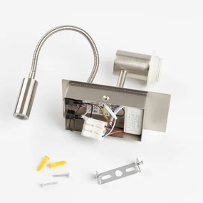 Brilagi - BOBO LED flexibilis lámpa 1xE27/25W/230V + LED/3W króm/fehér/kék/mackó