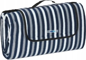 Takaró Relaxdays poliészter 200 cm x 200 cm kék