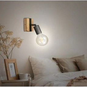 Briloner 2900-011 - Fali spotlámpa WOOD BASIC 1xE27/25W/230V