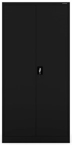 Fém iratszekrény JAN, 900 x 1850 x 400 mm, fekete