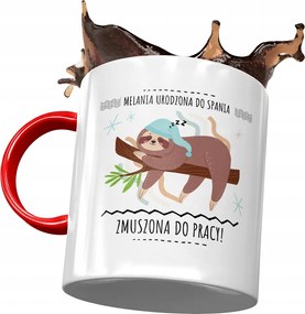 Piros Bögre Melania Feleség Barátnő Ajándék Nyomtatott Fotóval