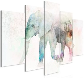 Kép - Painted Elephant (5 Parts) Wide