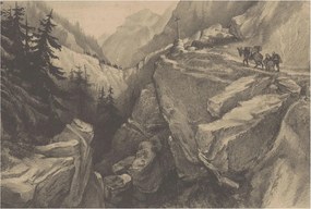 Dekoratív fotótapéta az irodába Festői hegyek 104x70 Ragasztó