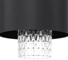 Eglo 39977 - Csillár zsinóron SAPUARA 1xE27/40W/230V fekete