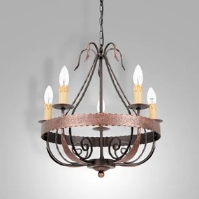 Csillár láncon LOARA 5xE14/60W/230V