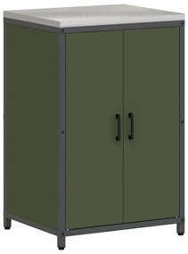 Konyhai Tároló Készlet ajtóval 2 pcs Olajzöld 150 x 50 x 92 cm