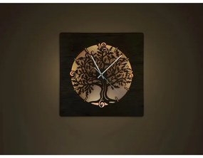 Li-Go 5652/DUB2 - LED dimmelhető falióra LED/10W/5V 20000 mAh 42x42 cm tölgy+ távirányító