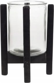 Westwing Gyertyatartó „Nazario Fekete 17x17x21cm