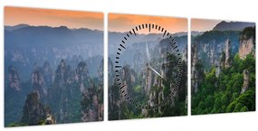 Kép - Zhangjiajie Nemzeti Erdei Park (órával) (90x30 cm)