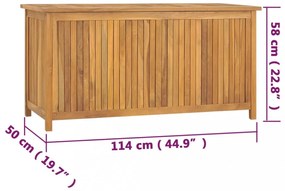 tömör tíkfa kerti láda 114 x 50 x 58 cm