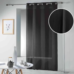 Fekete fényáteresztő függöny 140x280 cm Telma – douceur d'intérieur