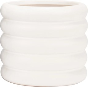 Kerámia Virágtartó Fedél Fehér 15cm erkélyre ablakpárkányra gyógynövények virágok