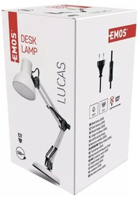 Fehér asztali lámpa (magasság 48 cm) Lucas – EMOS