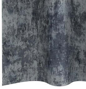 Bársony Függöny 2 db Szemfüggönnyel Ezüstszürke 225x140 cm