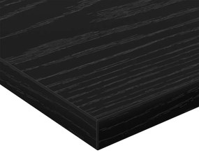 Könyvespolc Lapok - 4 db, Fekete tölgy, 40x40x1.5 cm, műgyantából.