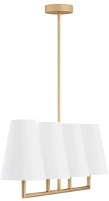 Argon 1828 - Csillár rúdon SAFIANO 4xE27/15W/230V arany