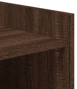 barna tölgyszínű szerelt fa cipősszekrény 74,5 x 37,5 x 100 cm