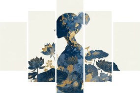 Kép - Márvány női profil (150x105 cm)