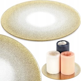 Arany Üveg állvány dekoratív kompozíciók gyertyák gyertyatartó