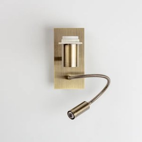 Brilagi - LED Fali lámpa NUBILA 1xE27/25W/230V + LED/3W réz/antracit