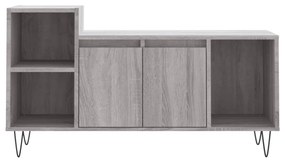 szürke sonoma színű szerelt fa TV-szekrény 100x35x55 cm