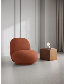 Téglavörös buklé fotel Chuck – Micadoni Home