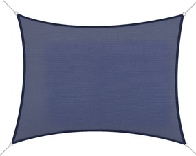 Outsunny Téglalap alakú napernyő 4x6 m terasz árnyékoló UV-védő rozsdamentes acél gyűrűkkel és nylon kötelekkel a kerthez | Aosom