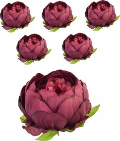 6x Bazsarózsa Termék Virágfej Peónia Virág Művirág