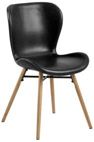 Batilda design szék, retro black PU247