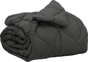 vidaXL Teljes éves takaró Antracit 200 x 140 cm Mikroszál