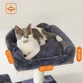 Feandrea macska kaparó, XXL macskaház, 164cm, füstös szürke