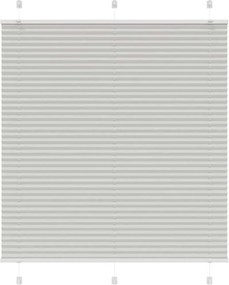 vidaXL pliszírozott redőny világosszürke 115x150 cm szövetszélesség