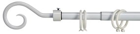 VALANCE LOOP fehér fémkarnis 120-210 cm