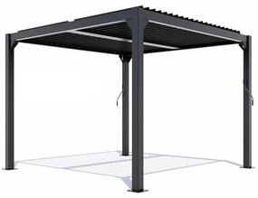 Alumínium bioklimatikus pergola lamellákkal 3 x 3 M