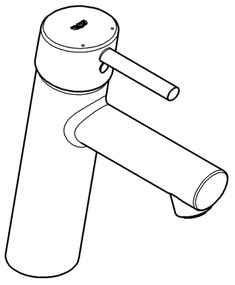 GROHE 23932001 - EUROSMART mosdócsaptelep, M méret, fényes króm