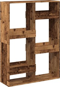 vidaXL antik fa színű szerelt fa térelválasztó 100 x 33 x 135 cm