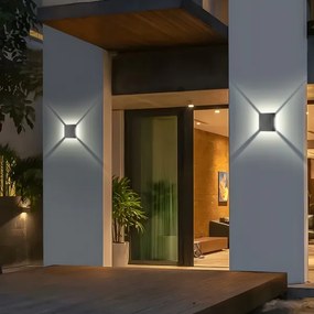 Brilagi - QUADRAY LED/4W/230V kültéri fali lámpatest, antracit, IP65