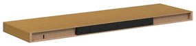 vidaXL Falpolc Falra szerelhető 2 pcs Bézs 80 x 23,5 x 4 cm Faanyag