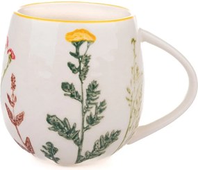 Fehér porcelán bögre 500 ml Flower Garden – Dakls